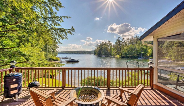 Scenic Meredith Hideaway w/ Dock + Beach!