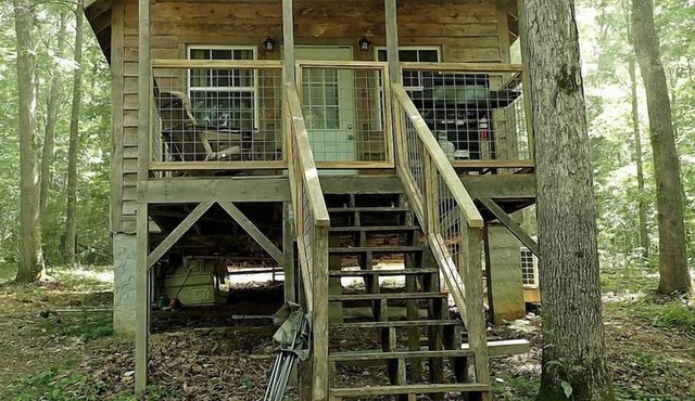 Tiny Cabin with Fire Pit & Covered Porch Retreat in Salem, Missouri in Salem