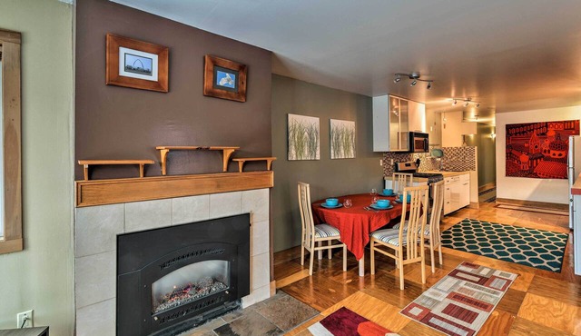 Walk to Town & Coast: Anchorage Condo w/Fireplace