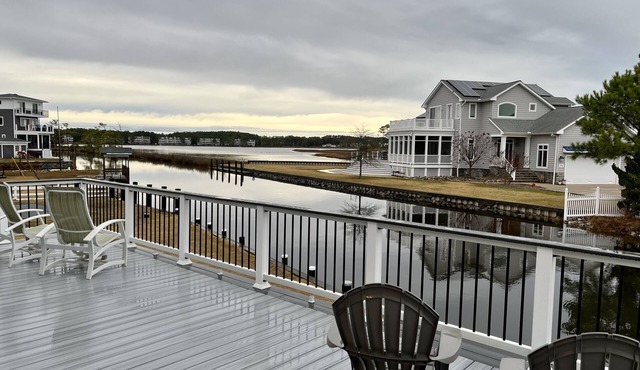 Waterfront Home with private dock- walk to beach