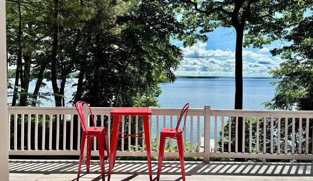 Waterfront Property with Hot Tub, Sauna & Views!